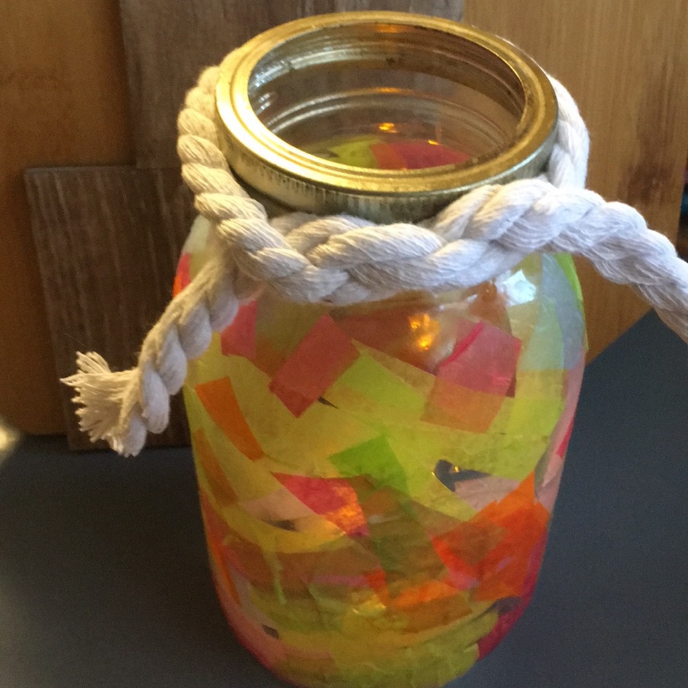 Beautifully Decorative Mason Jar with Tea Light